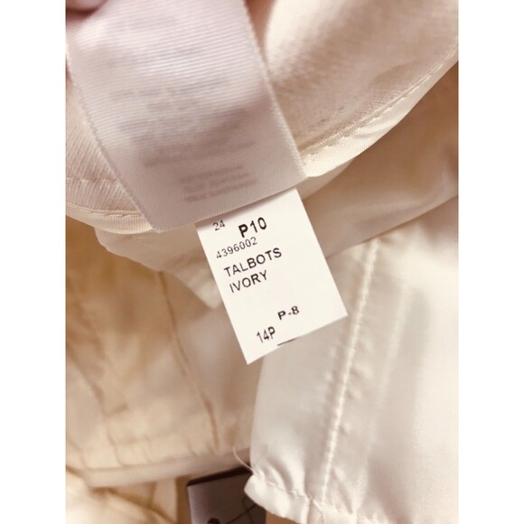 Talbots Petites White Curvy Trouser Wide Leg Flare Dress Pants Size 14 Petite - Picture 15 of 15